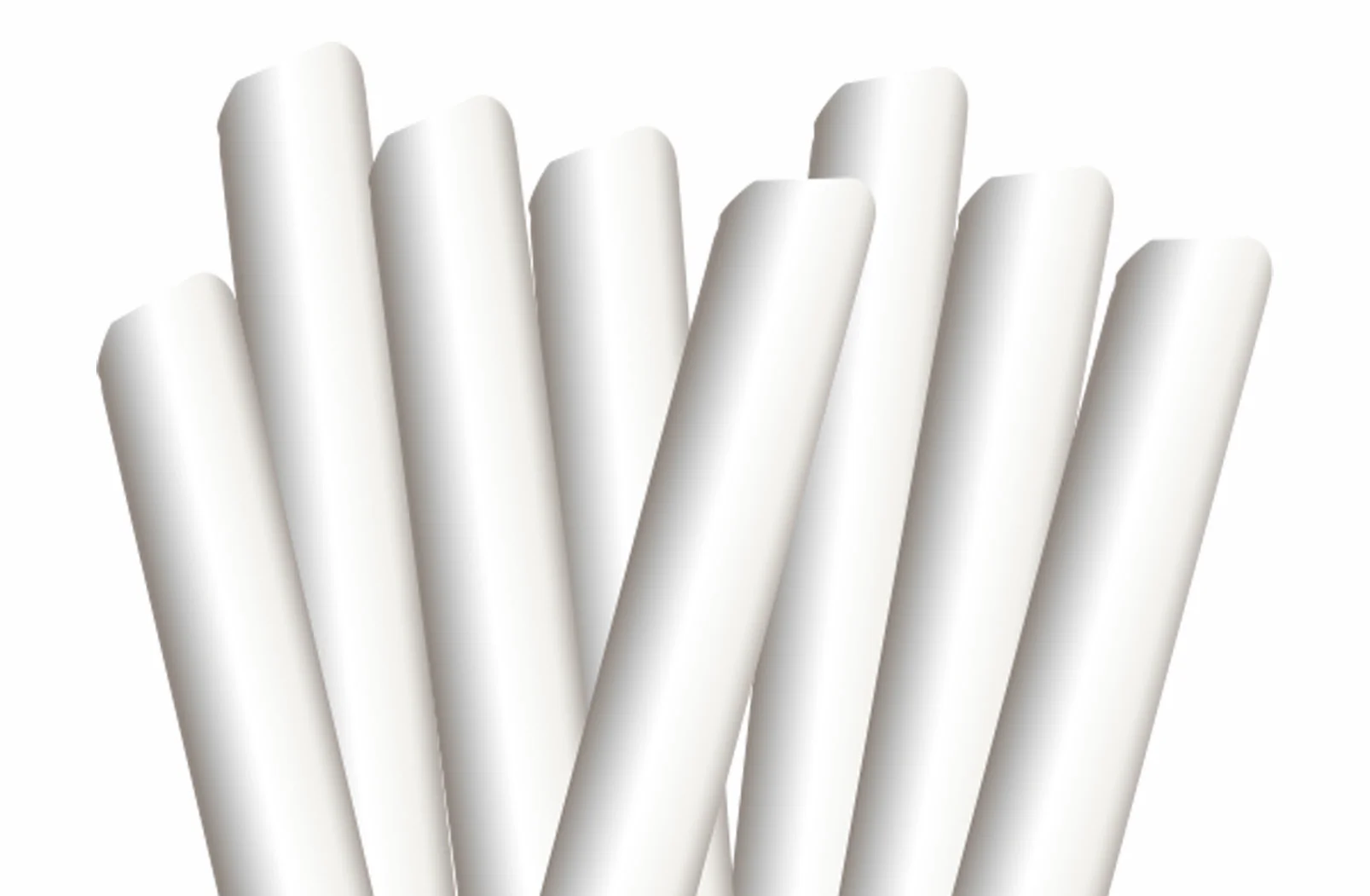 Ecogreen - 8" Milkshake Paper Straws - Wrapped - 200Ct - Image 2