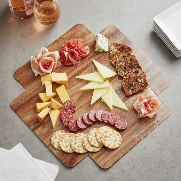 Enjay - 10X10 Wood Meats & Treats Box w/ Lid