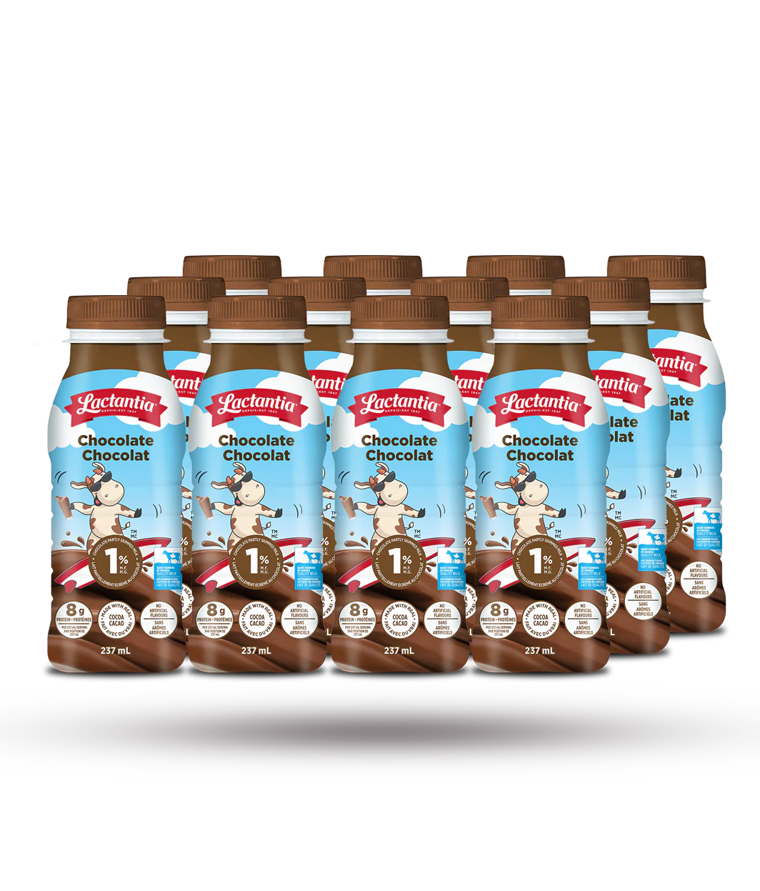 Lactantia - Chocolate Milk - 1% - 237ml - Image 2