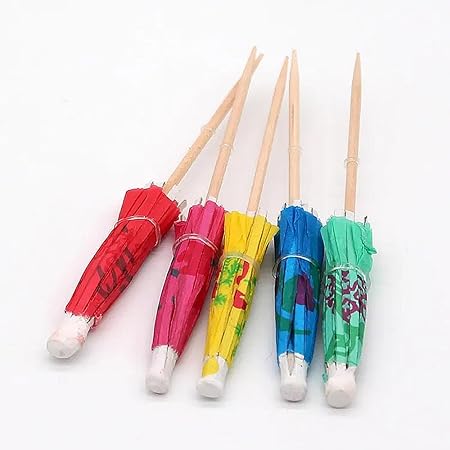 Toothpick - Umbrella - Paper -  Colour - Image 2